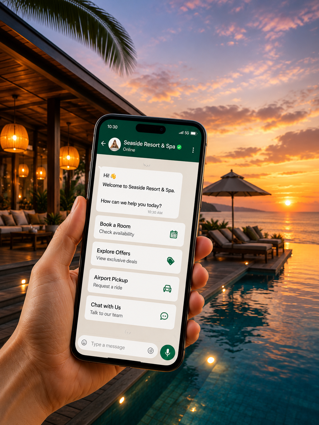 Seaside Resort & Spa WhatsApp Guest Experience